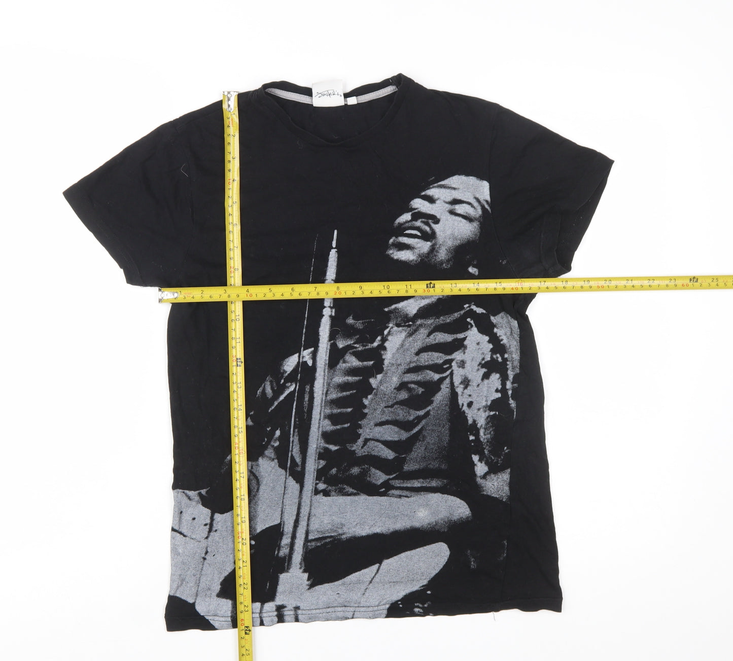 Authentic Hendrix Women’s Black XS Vintage Rock Graphic T-Shirt