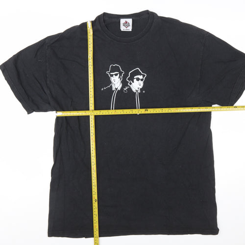 House of Blues Men's Black XL Graphic T-Shirt Funny Music Theme