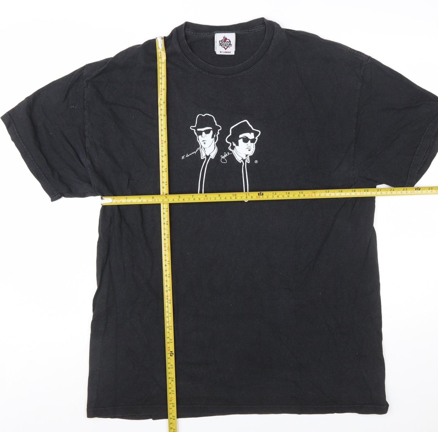 House of Blues Men's Black XL Graphic T-Shirt Funny Music Theme