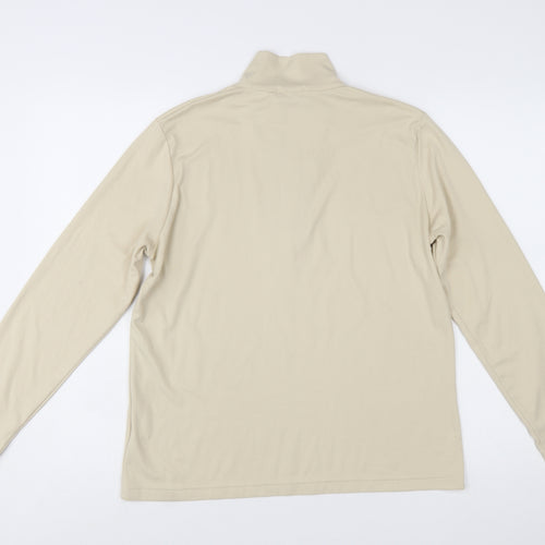 GOLFINO Beige Women's Size 16 Long Sleeve 1/4 Zip Golf Top