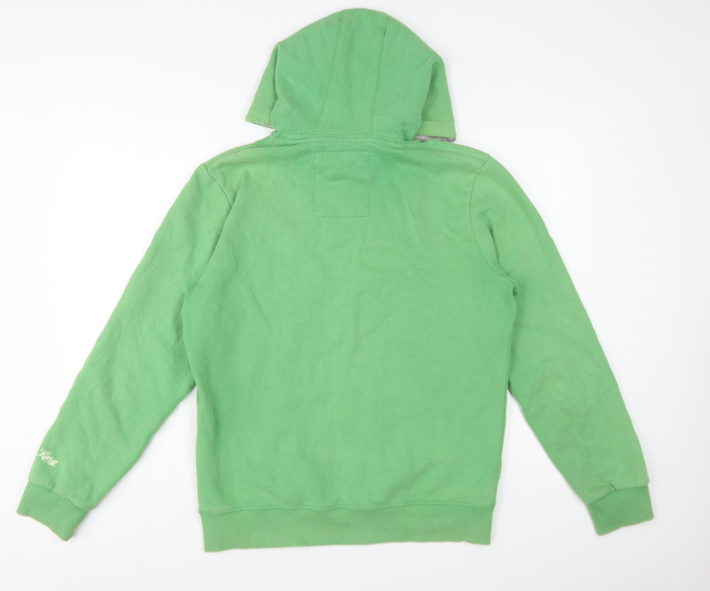 Next Men's Green Pullover Hoodie M Graphic Motorcycle Fleece