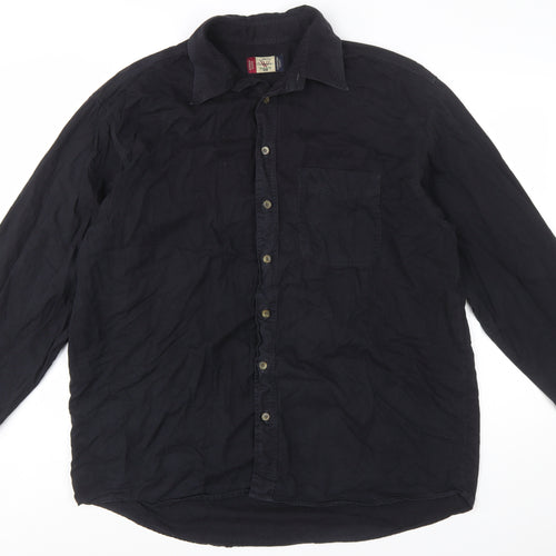 Wrangler Men's Black XL Long Sleeve Button-Up Casual Shirt