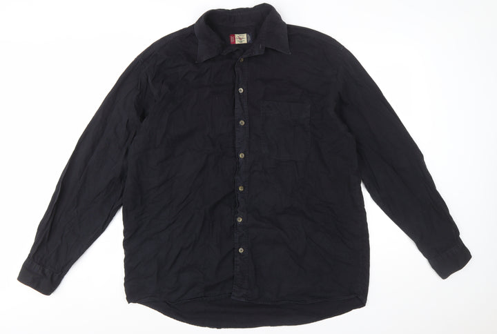 Wrangler Men's Black XL Long Sleeve Button-Up Casual Shirt