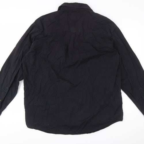 Wrangler Men's Black XL Long Sleeve Button-Up Casual Shirt