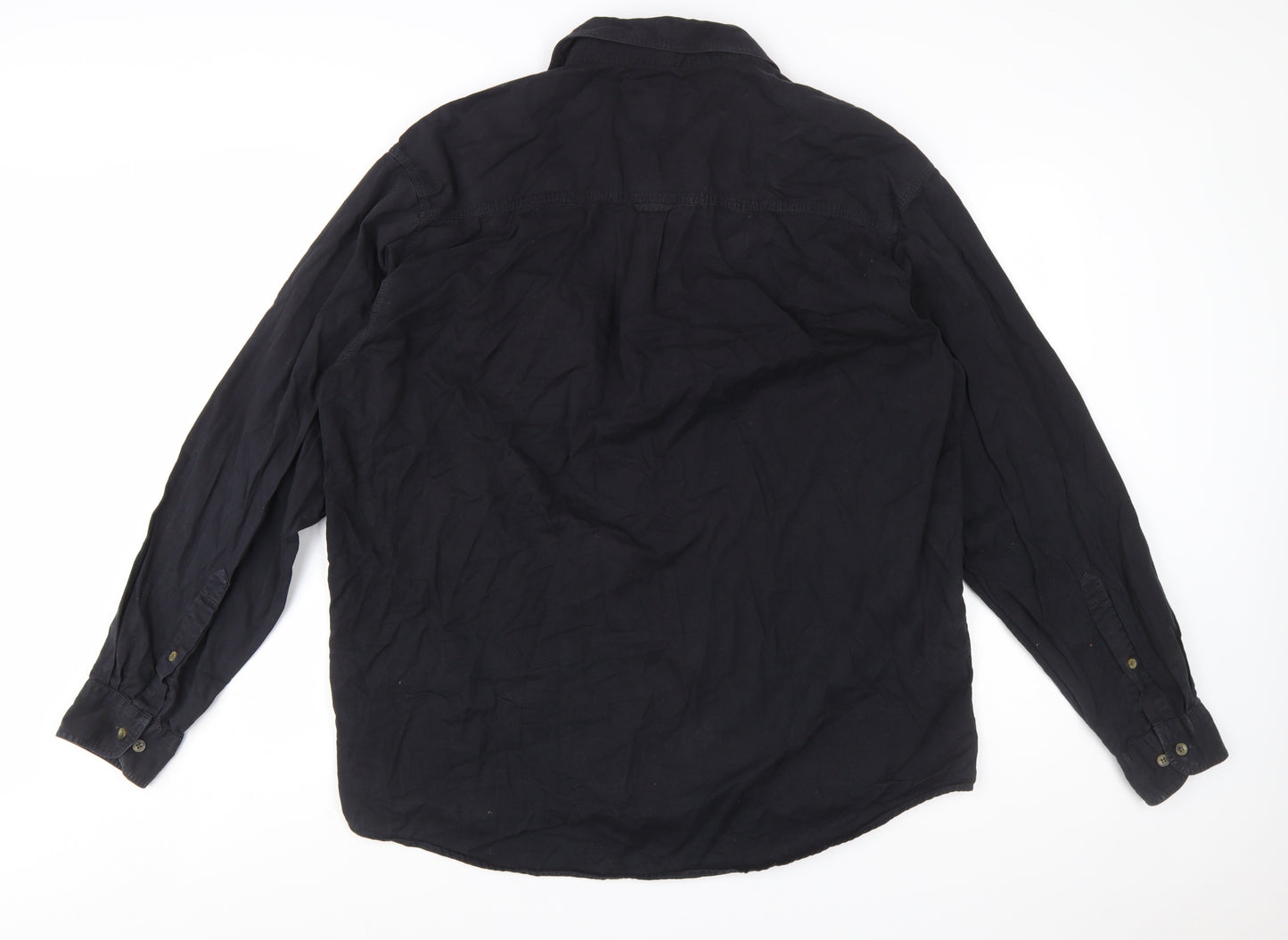 Wrangler Men's Black XL Long Sleeve Button-Up Casual Shirt