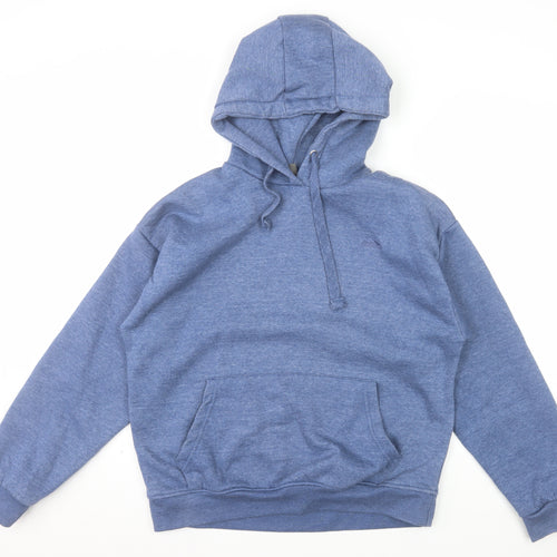 Trespass Men's Blue Pullover Hoodie Medium Fleece Cotton Blend