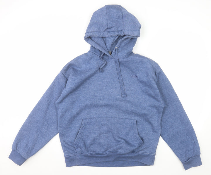 Trespass Men's Blue Pullover Hoodie Medium Fleece Cotton Blend