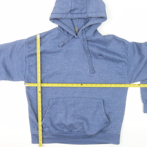 Trespass Men's Blue Pullover Hoodie Medium Fleece Cotton Blend