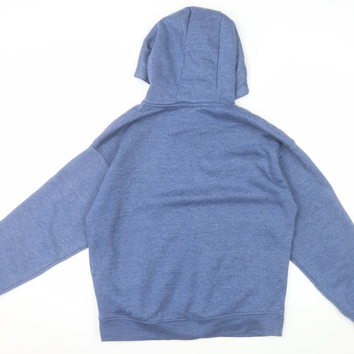 Trespass Men's Blue Pullover Hoodie Medium Fleece Cotton Blend