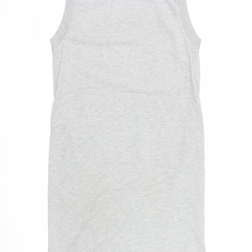 Collusion Women's Grey Size 8 Sleeveless Tank Dress
