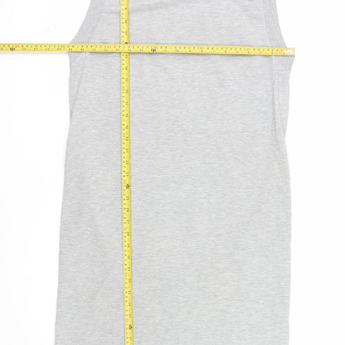 Collusion Women's Grey Size 8 Sleeveless Tank Dress