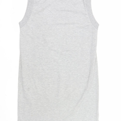 Collusion Women's Grey Size 8 Sleeveless Tank Dress