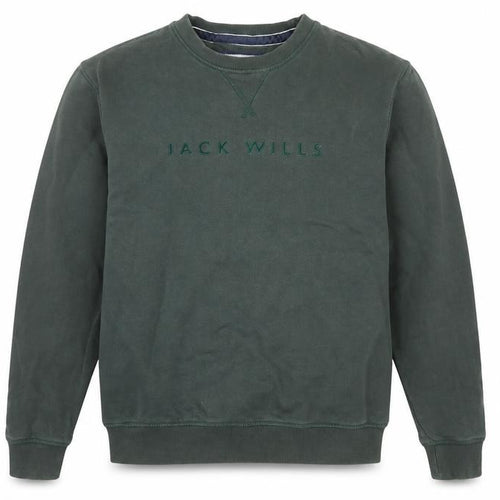 Jack Wills Mens Green M Crew Neck Pullover Sweatshirt