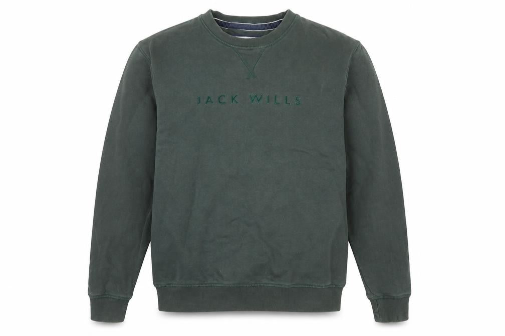 Jack Wills Mens Green M Crew Neck Pullover Sweatshirt