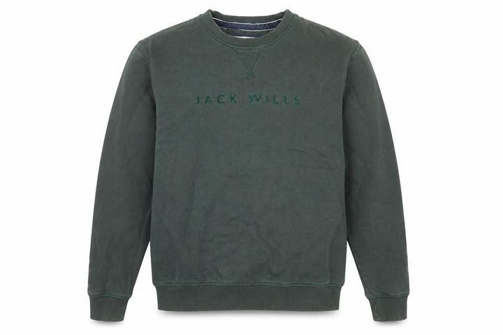 Jack Wills Mens Green M Crew Neck Pullover Sweatshirt
