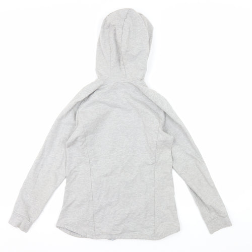 Bjorn Borg Womens Grey Full Zip Hoodie Size 6 Cotton Blend