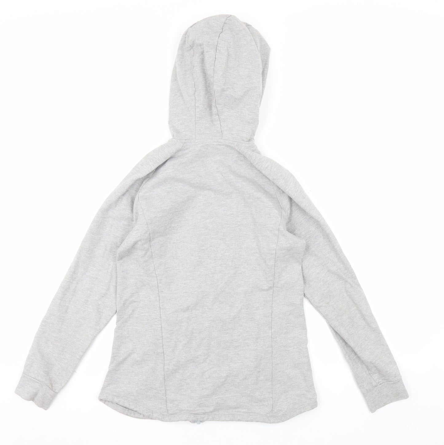 Bjorn Borg Womens Grey Full Zip Hoodie Size 6 Cotton Blend