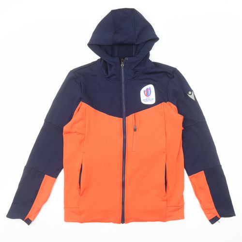 Rugby World Cup 2023 Men's Orange Blue Full Zip Hoodie L