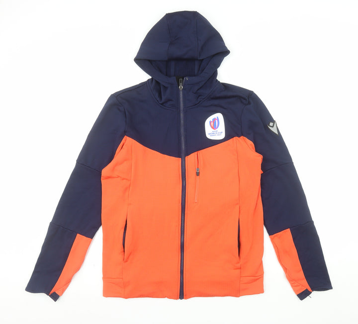 Rugby World Cup 2023 Men's Orange Blue Full Zip Hoodie L