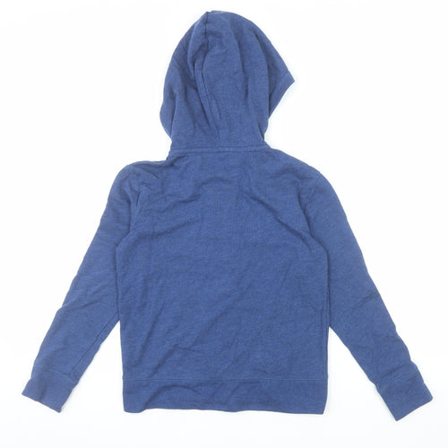 GAP Girls Blue Sequin Logo Full Zip Hoodie 10-11 Years