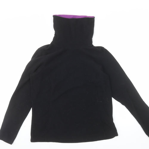 Quechua Women Black Fleece Pullover Sweatshirt Size 12