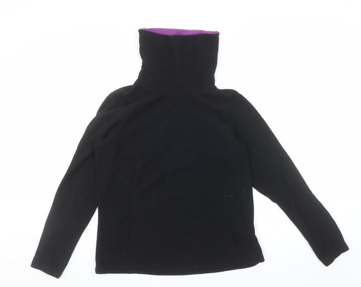 Quechua Women Black Fleece Pullover Sweatshirt Size 12