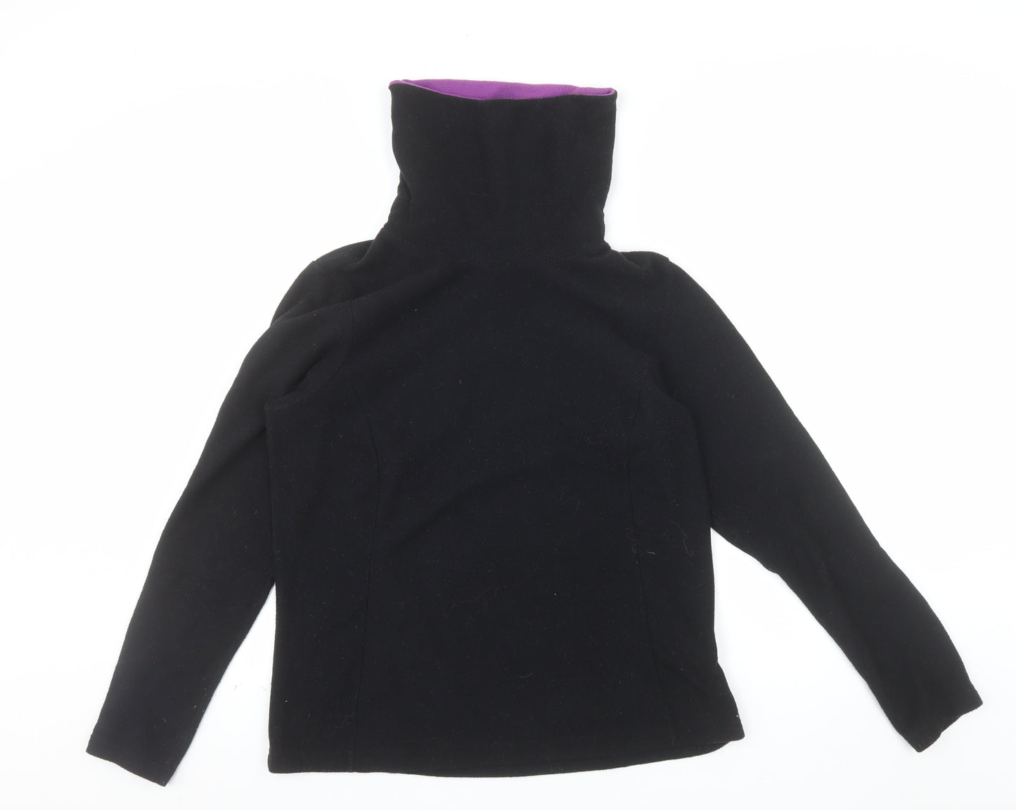 Quechua Women Black Fleece Pullover Sweatshirt Size 12
