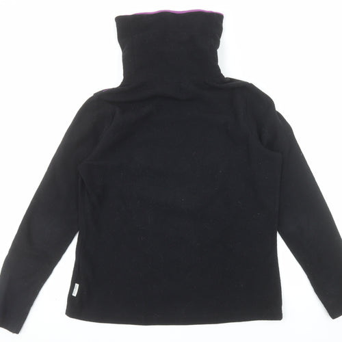 Quechua Women Black Fleece Pullover Sweatshirt Size 12