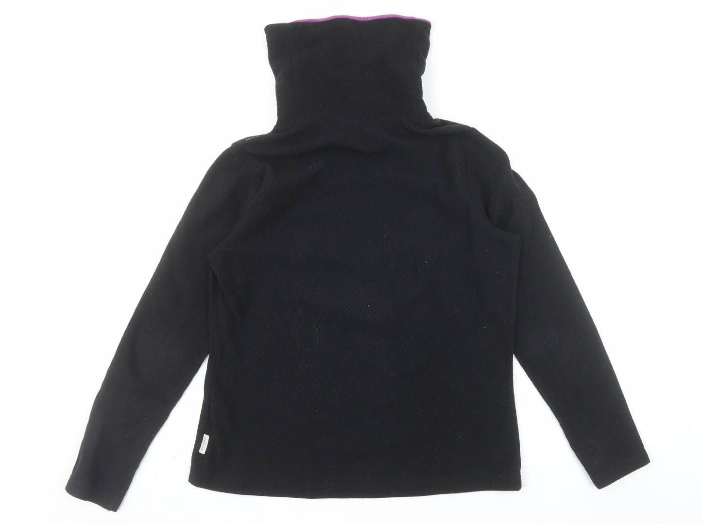 Quechua Women Black Fleece Pullover Sweatshirt Size 12