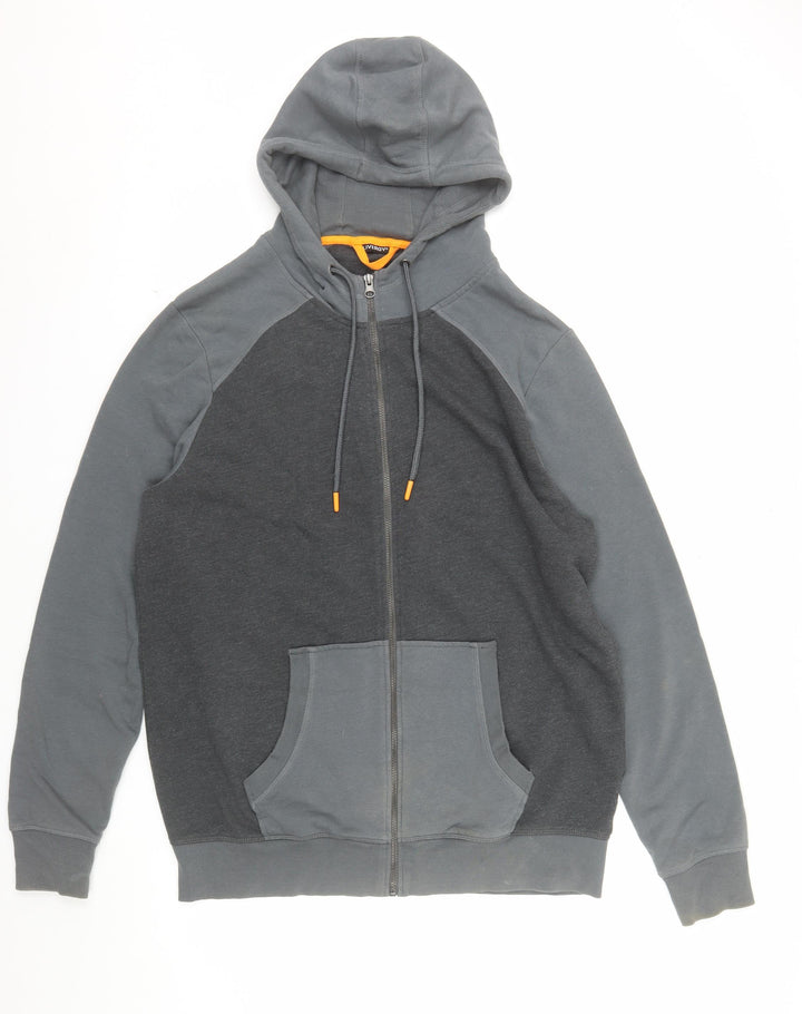 Livergy Men’s Grey Full Zip Hoodie Size L Cotton Blend