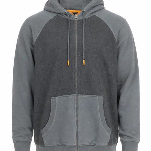 Livergy Men’s Grey Full Zip Hoodie Size L Cotton Blend