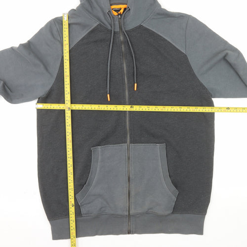 Livergy Men’s Grey Full Zip Hoodie Size L Cotton Blend