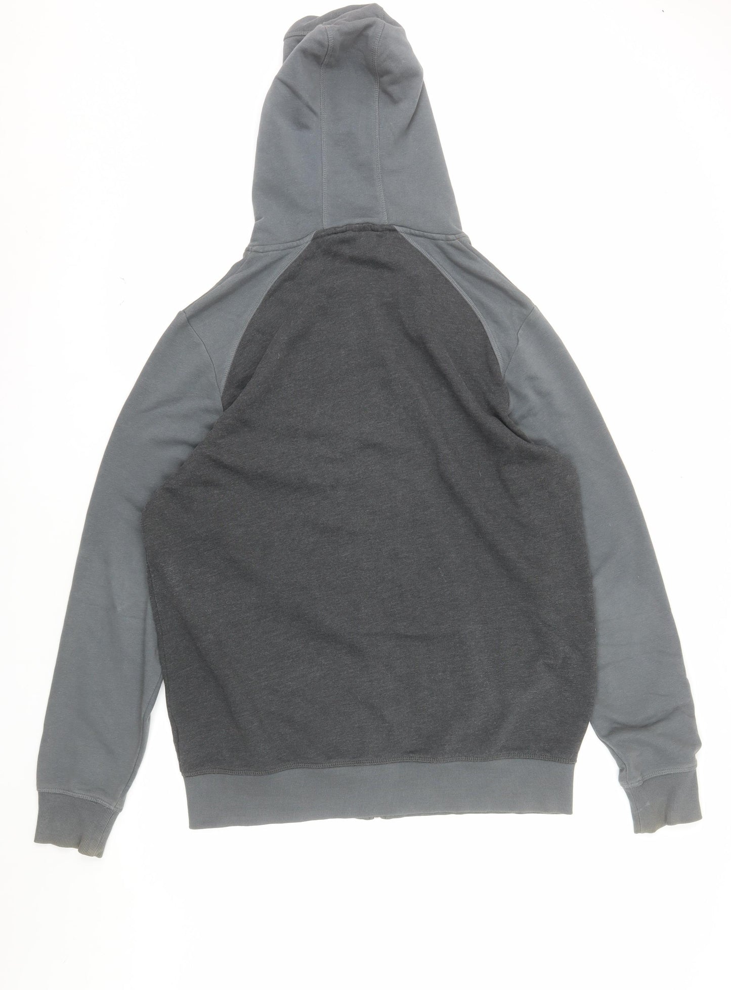 Livergy Men’s Grey Full Zip Hoodie Size L Cotton Blend