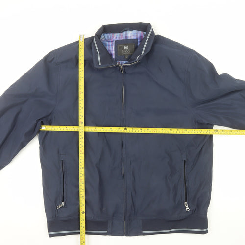 Marks and Spencer Men's Blue XL Bomber Jacket Casual Full Zip Lightweight