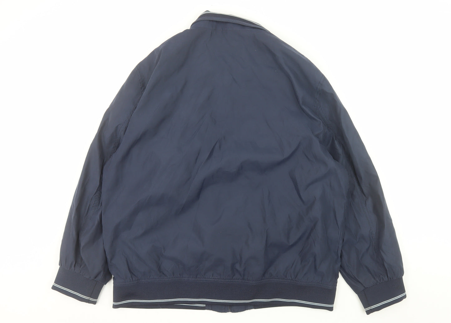 Marks and Spencer Men's Blue XL Bomber Jacket Casual Full Zip Lightweight
