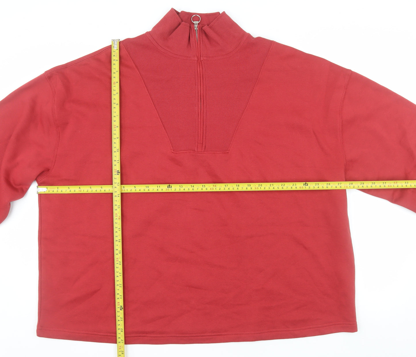 Simply Be Women’s Red 1/2 Zip Pullover Sweatshirt Size 20