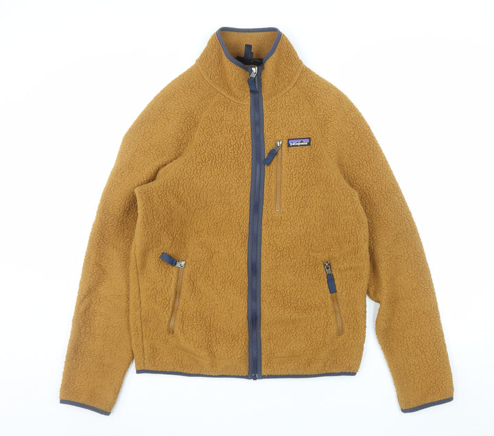 Patagonia Men's Brown Fleece Full Zip Jacket Size M Outdoor Casual