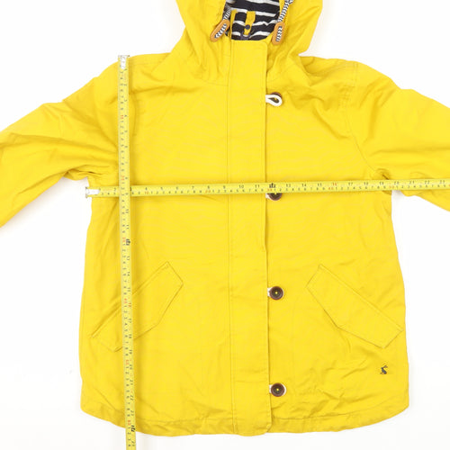 Joules Women’s Yellow Waterproof Rain Coat Jacket Size 12
