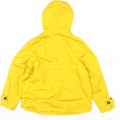 Joules Women’s Yellow Waterproof Rain Coat Jacket Size 12