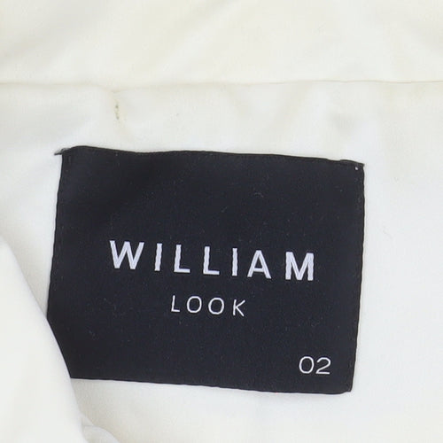 William Look Men's Ivory Hooded Water Resistant Jacket Size M