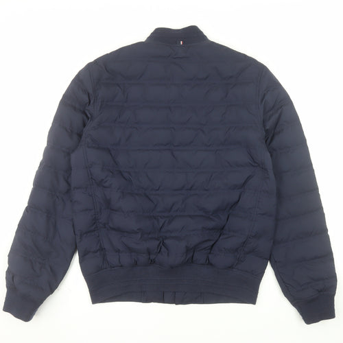 Tommy Hilfiger Men's Blue Padded Bomber Jacket Size S