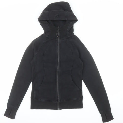Lululemon Women Black Size S Full Zip Hoodie Cotton Blend