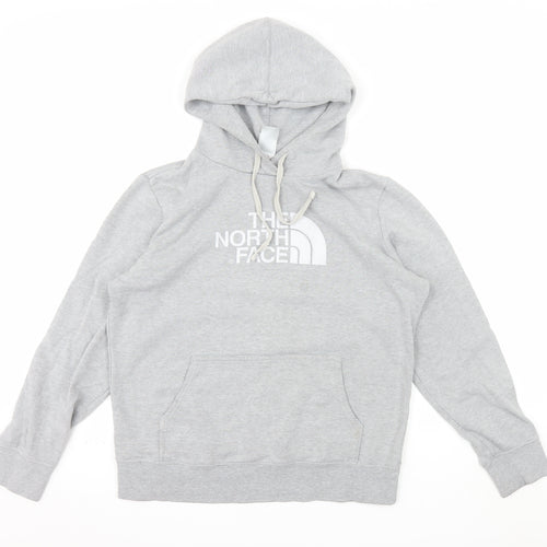 The North Face Womens Grey Pullover Hoodie Size L Relaxed Fit