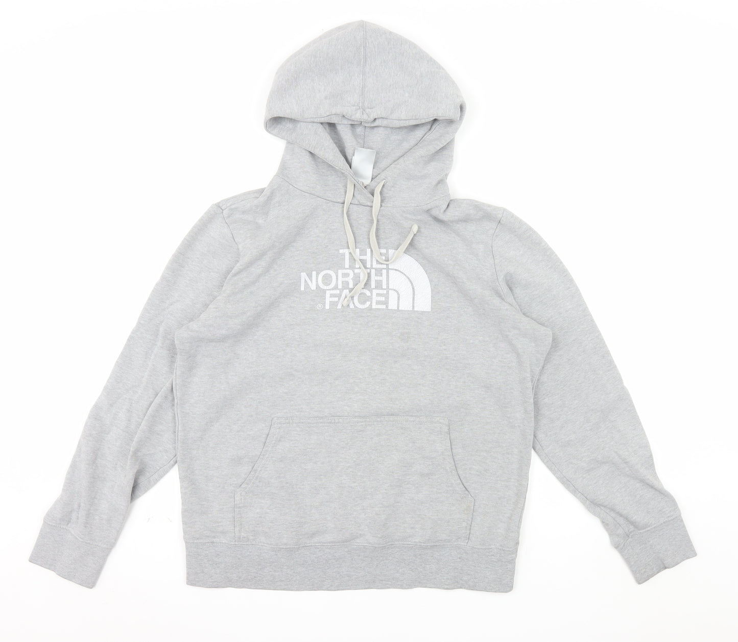 The North Face Womens Grey Pullover Hoodie Size L Relaxed Fit