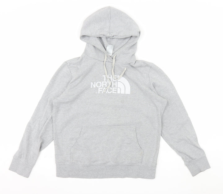 The North Face Womens Grey Pullover Hoodie Size L Relaxed Fit