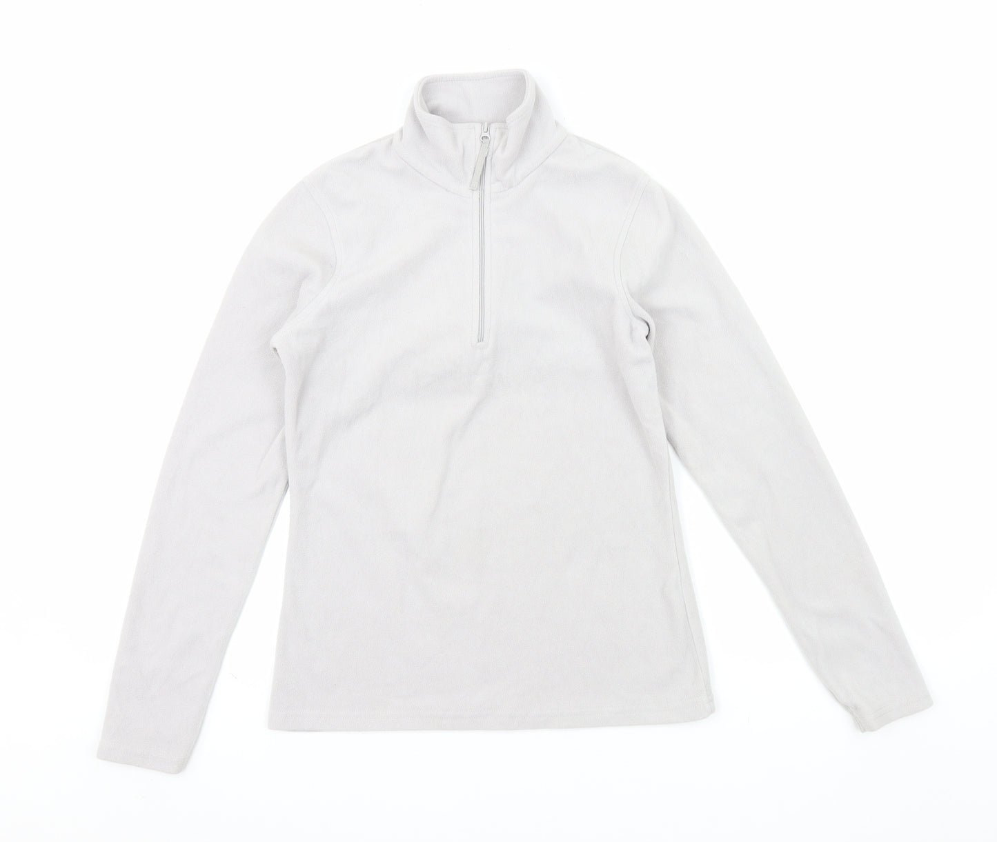 Mountain Warehouse Womens Grey XS Fleece 1/2 Zip Pullover Sweatshirt