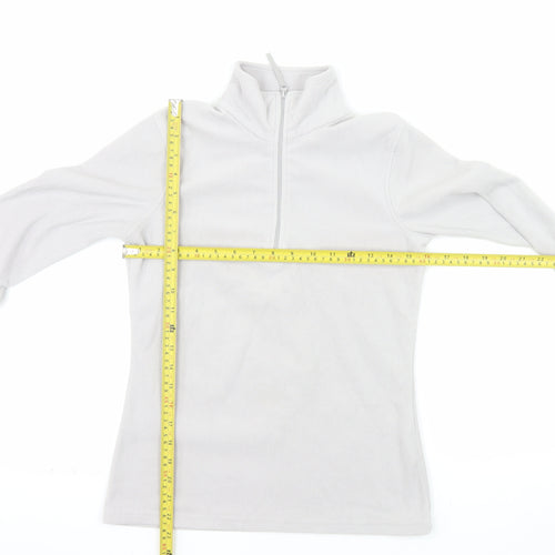 Mountain Warehouse Womens Grey XS Fleece 1/2 Zip Pullover Sweatshirt
