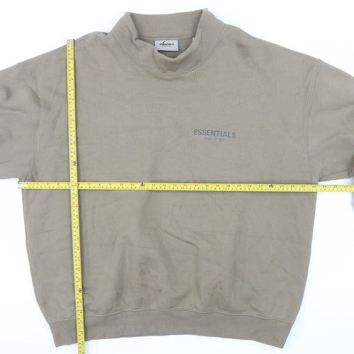 Fear of God Essentials Men's Brown XL Pullover Sweatshirt
