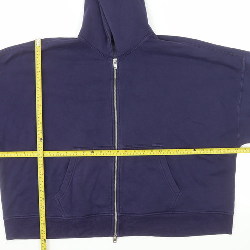 Abercrombie & Fitch Men's Blue Full Zip Hoodie XL Relaxed Fit