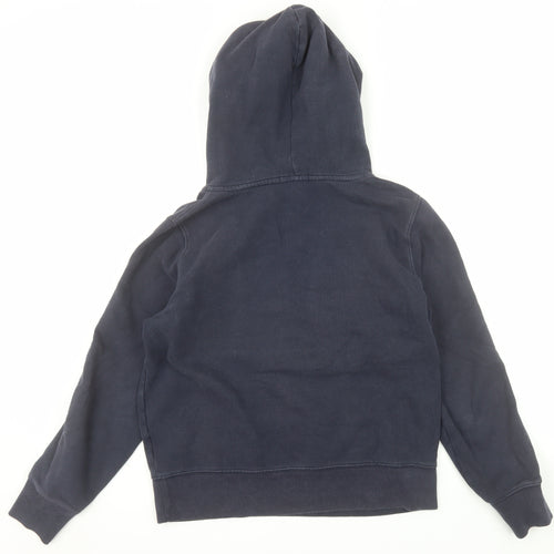 Gap Womens Navy Blue Pullover Hoodie M Cotton Blend Casual
